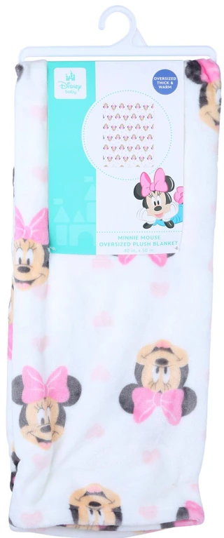 Thumbnail 1: Disney 40x50 Oversized Minnie Mouse Baby Blanket 