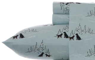 Thumbnail 2: Eddie Bauer Eddie Bauer Dog Friends Flannel King Sheet Set 
