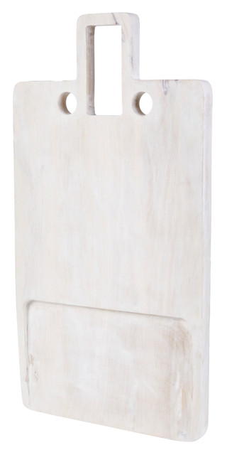 Thumbnail 1: Total home 29x15 Whitewash Wooden Serving Board 