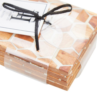 Thumbnail 3: Total home 4 Pk Honeycomb Coasters 
