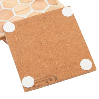 Thumbnail 4: Total home 4 Pk Honeycomb Coasters 