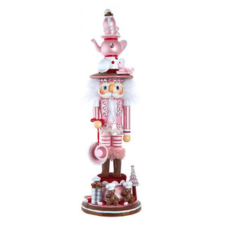 Thumbnail 1: HOLLYWOOD NUTCRACKERS Hollywood Nutcrackers 18 in. Pink Tea Nutcracker 