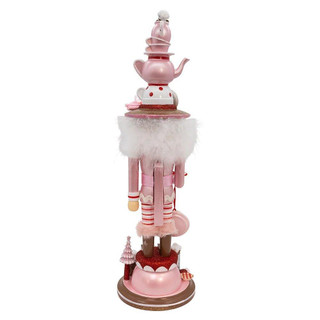 Thumbnail 3: HOLLYWOOD NUTCRACKERS Hollywood Nutcrackers 18 in. Pink Tea Nutcracker 