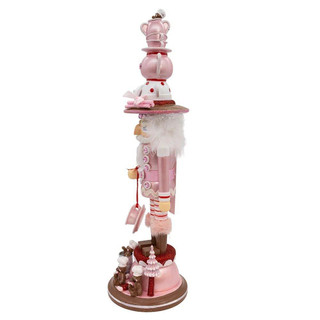 Thumbnail 4: HOLLYWOOD NUTCRACKERS Hollywood Nutcrackers 18 in. Pink Tea Nutcracker 