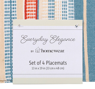 Thumbnail 2: Homewear Homewear 13x19 Stripe Tassle Placemat 