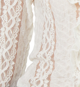 Thumbnail 3: Jolie & Joy Jolie & Joy Juniors Long Sleeve Ruffle Lace Top 