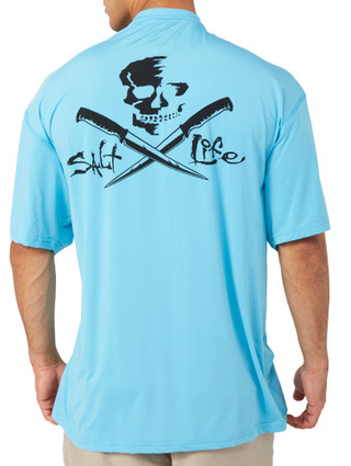 Thumbnail 1: Salt Life Salt Life Mens Short Sleeve Skull and Fillet Shirt 