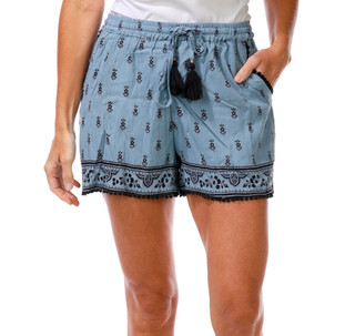 Thumbnail 1: Angie  Juniors Floral Shorts 