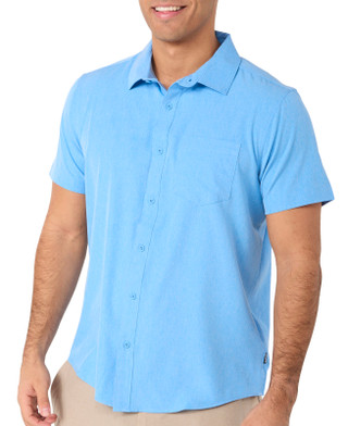 Thumbnail 1: Hurley Hurley Mens Short Sleeve Buttoned Chambray Woven Shirt 