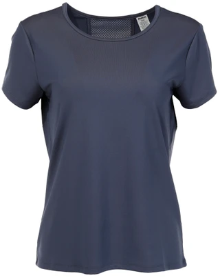 Thumbnail 2: RBX RBX Active Womens Solid Active Mesh Short Sleeve Top 