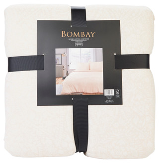 Thumbnail 2: Bombay Bombay 3 Pc Cotton Queen Comforter Set - Paisley Matelasse 
