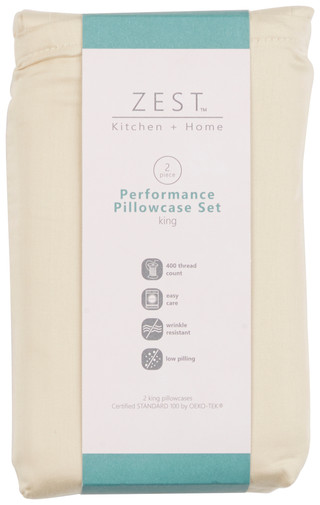 Thumbnail 1: Zest Kitchen + Home ZEST Kitchen + Home 2 Pk Performance Pillowcase Set 
