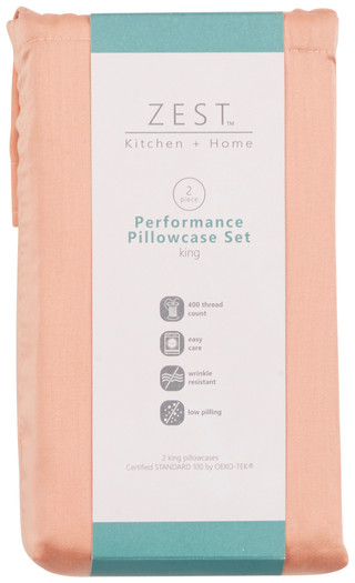 Thumbnail 3: Zest Kitchen + Home ZEST Kitchen + Home 2 Pk Performance Pillowcase Set 