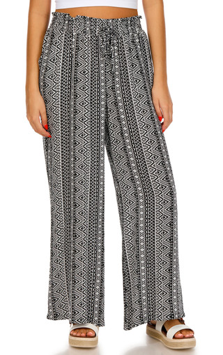 Thumbnail 1: No Comment No Comment Juniors Smocked Waist Gauze Pants 