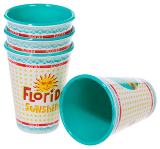 Thumbnail 3: ONE HUNDRED AND 80 DEGREE One Hundred and 80 Degrees 4 Pk Florida Cup Set 