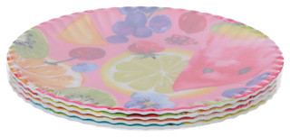 Thumbnail 2: ONE HUNDRED AND 80 DEGREE One Hundred and 80 Degrees 4 Pk Melamine Plate Set 