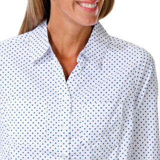 Thumbnail 2: Coral Bay Women's 3/4 Sleeve Button Down Top 