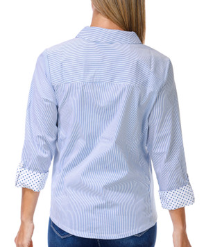 Thumbnail 3: Coral Bay Women's 3/4 Sleeve Button Down Top 