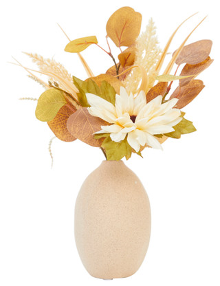 Thumbnail 1: FLORA BUNDA Flora Bunda 12 in Sunflower Mix Resin Vase Plant Decor 