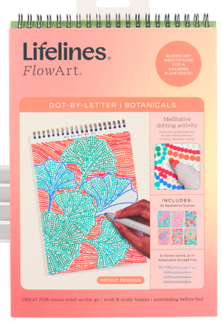 Thumbnail 1: Lifelines Dot By Letter Botanicals UV Art Set 