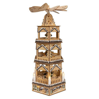 Thumbnail 2: Kurt Adler Kurt Adler LED Lighted 3-Story Tower Windmill Table Decor 