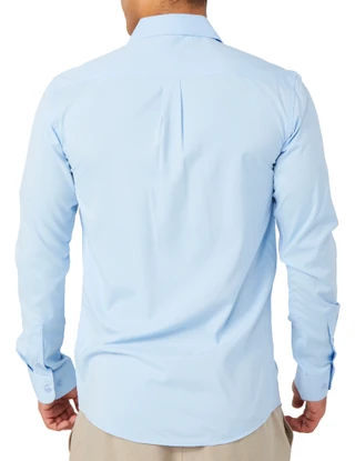 Thumbnail 2: CHAPS Chaps Mens Long Sleeve Button Down Solid Slim Fit Shirt 