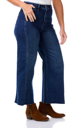 Thumbnail 4: Express Womens High Rise Wide Leg Jeans 