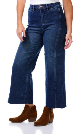 Thumbnail 5: Express Womens High Rise Wide Leg Jeans 