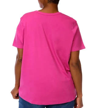 Thumbnail 3: Coral Bay Coral Bay Plus Solid Short Sleeve Henley Top 