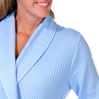 Thumbnail 5: Jasmine Rose Jasmine Rose Womens 38 in Houndstooth Shawl Wrap Robe 