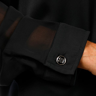 Thumbnail 4: Express Womens Long Sleeve Sheer Button Down Top 