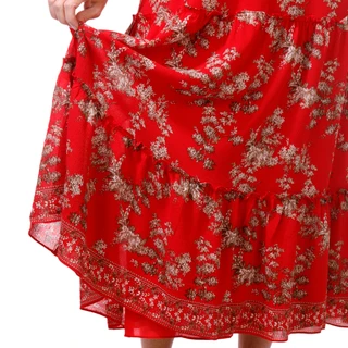 Thumbnail 8: MAX STUDIO Max Studio Womens Short Sleeve Georgette Maxi Dress 