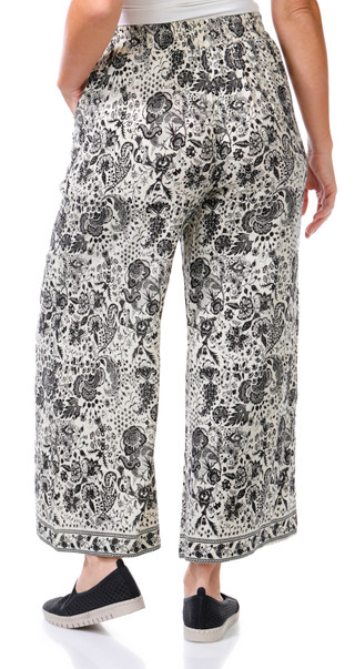 Thumbnail 6: MAX STUDIO Max Studio Womens Textured Rayon Cropped Pants 