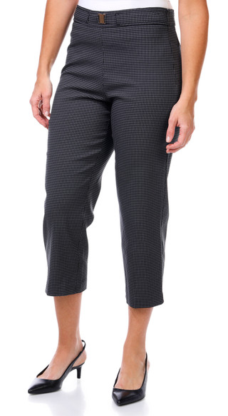 Thumbnail 4: Counterparts Counterparts Womens Houndstooth Belted Capris 