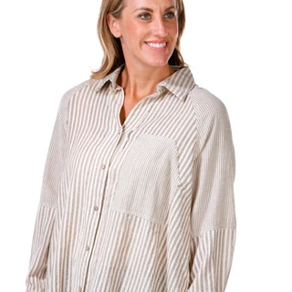 Thumbnail 2: VINTAGE HAVANA Vintage Havana Womens Long Sleeve Button Down Top 