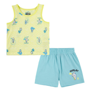 Thumbnail 1: Hurley Hurley Baby Boys 2 Pc Surfboard Buddy Shorts Set 
