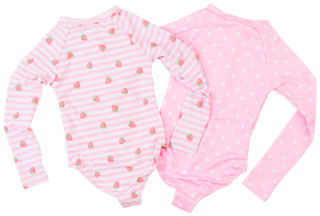 Thumbnail 2: Btween 2 Pk Little Girls Rashguard Set 
