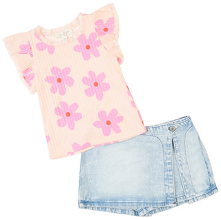 Thumbnail 1: PEACH/ DENIM