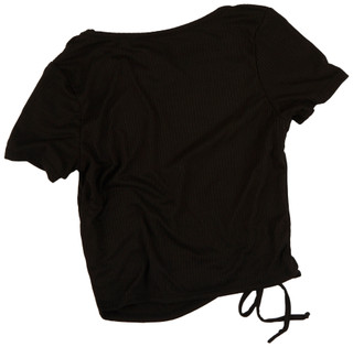 Thumbnail 4: KID'S CAN'T MISS Kids Cant Miss Big Girls Ribbed Short Sleeve Top 