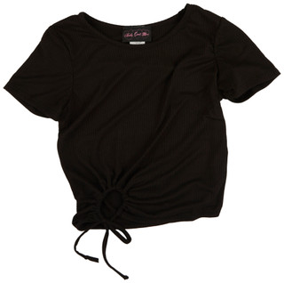 Thumbnail 2: KID'S CAN'T MISS Kids Cant Miss Big Girls Ribbed Short Sleeve Top 