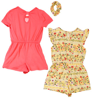 Thumbnail 3: Btween BTWEEN Little Girls 2 Pc Romper Set 