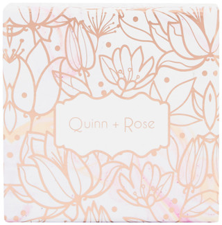 Thumbnail 2: INSPIRED BY YOU Quinn + Rose Gold Plated Intital Necklace and Earring Set 