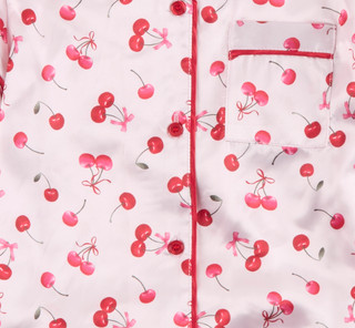 Thumbnail 6: Btween Btween Big Girls Cherry Pajama Shorts Set 