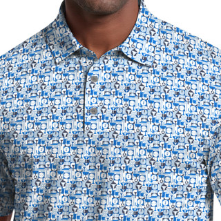 Thumbnail 3: PGA TOUR PGA TOUR Mens Novelty Geometric Print Golf Polo 