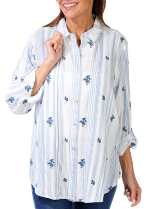 Thumbnail 4: BLUE/ IVORY