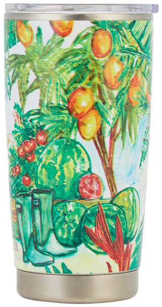 Thumbnail 2: ART & SOL Art & Sol 20 oz Stainless Steel Florida Garden Tumbler 