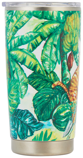 Thumbnail 5: ART & SOL Art & Sol 20 oz Stainless Steel Florida Garden Tumbler 