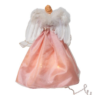 Thumbnail 3: Kurt Adler Kurt Adler UL 10-Light Pink & Ivory Angel Tree Topper 