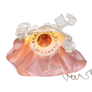 Thumbnail 4: Kurt Adler Kurt Adler UL 10-Light Pink & Ivory Angel Tree Topper 