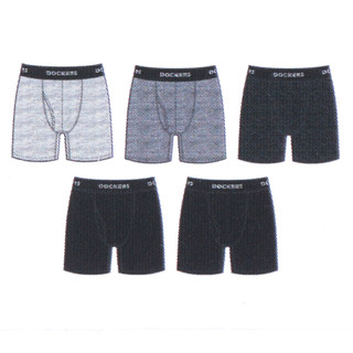 Thumbnail 2: Dockers Dockers Mens 5 pk Solid Cotton Boxer Briefs 